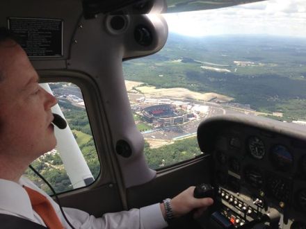 Gave Mass Sec. of Transportation his first flight lesson 7/31