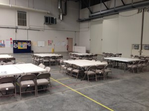 Hangar space for the teams!