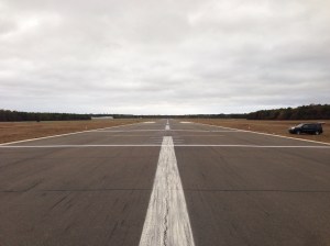 Runway 24 landing stripes are complete! 