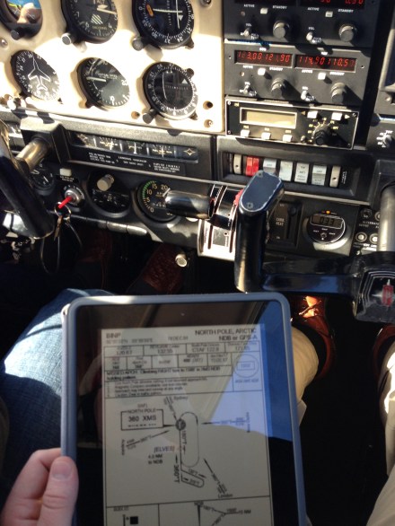 North Pole Approach Chart on the iPad
